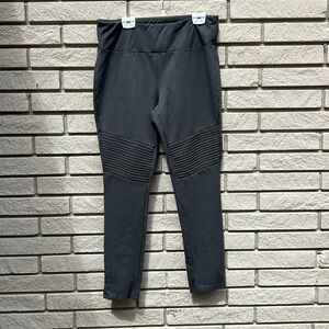 Parasuco Jeans Grey Moto Leggings Sz L